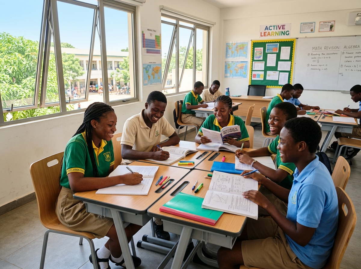 Students and educators collaborating in an active classroom setting
